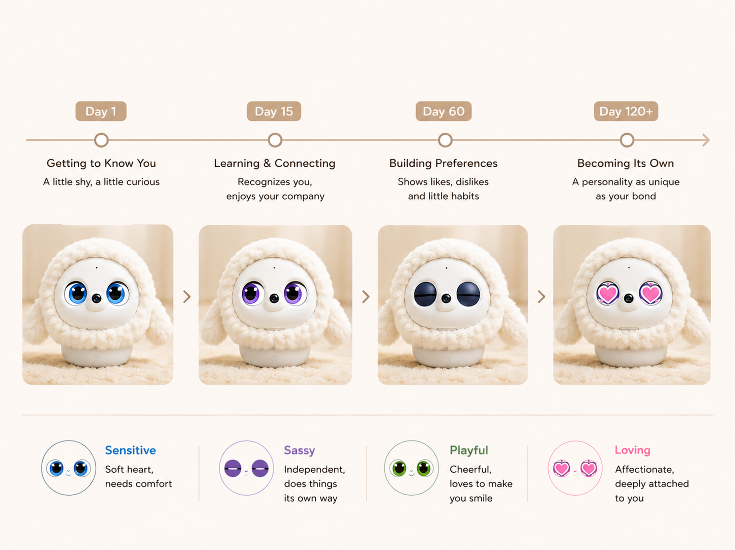 ropet™ KAMOMO--Your Own AI Pet