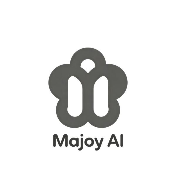 Majoy AI logo on a white background